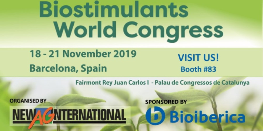 Bioibérica participará activamente en el 4º Congreso Mundial de Bioestimulantes, que este año se celebra en Barcelona Bioibérica participará activamente en el 4º Congreso Mundial de Bioestimulantes, que este año se celebra en Barcelona